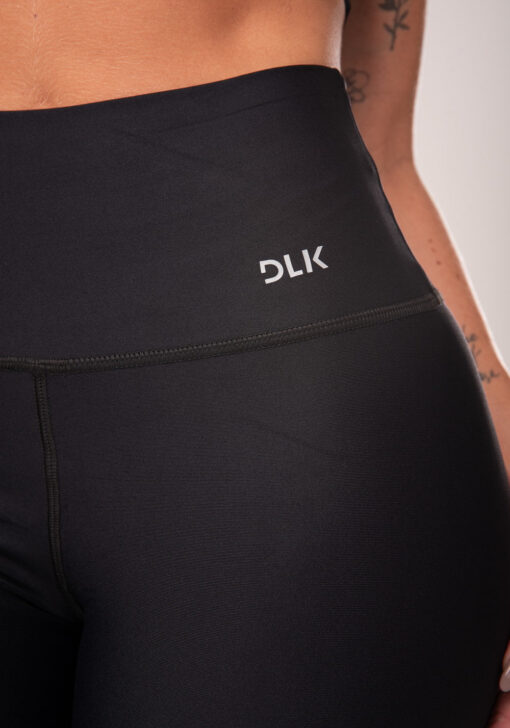 Calça legging preta cintura alta básica dlk - Image 5