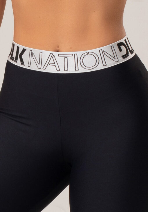 Calça legging nation elástico personalizado preto dlk - Image 4