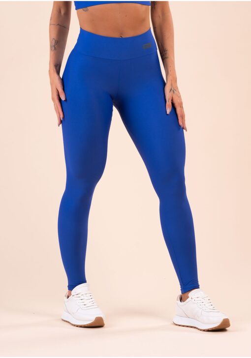 Legging fitness feminina azul action dlk