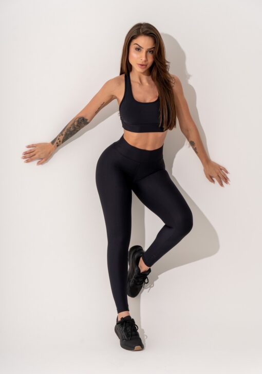 Legging fitness feminina preto intense dlk - Image 2