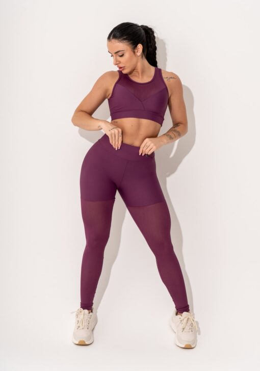 Legging fitness feminina malbec com tela intense dlk - Image 2