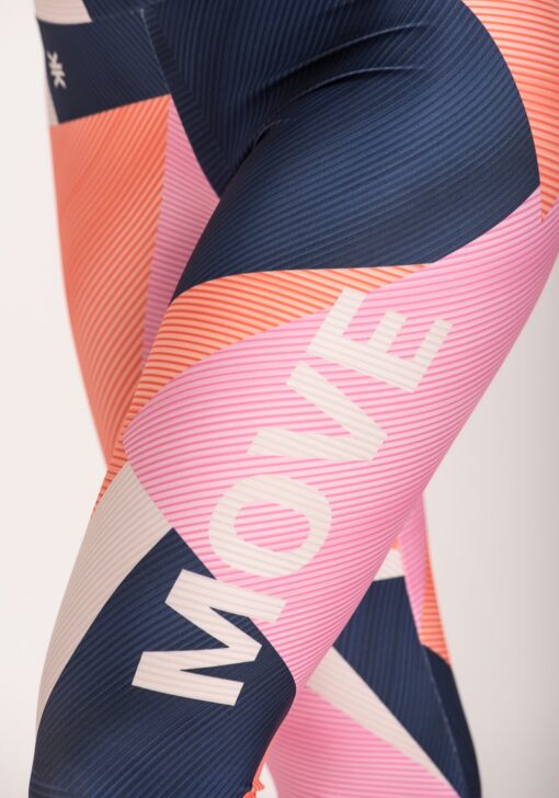 Legging fitness feminina estampada strip azul printed dlk - Image 5