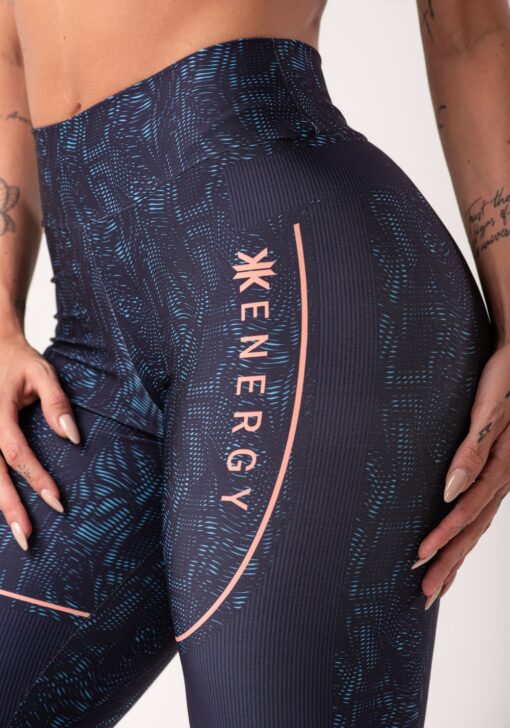 Legging fitness feminina estampada energy azul printed dlk - Image 5