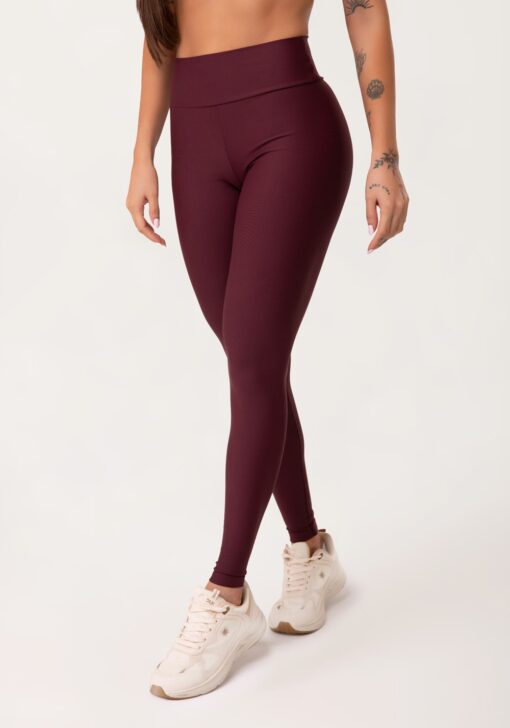 Legging fitness feminina vinho aura dlk - Image 3