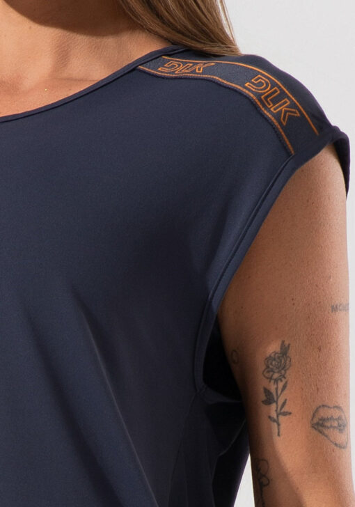 Blusa feminina com elástico nos ombros activity dlk grafite - Image 4