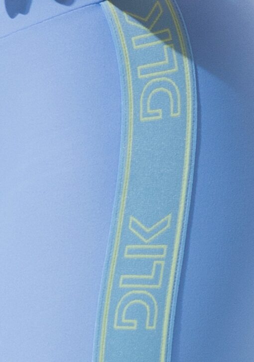 Short fitness feminino com elástico lateral activity dlk azul - Image 4