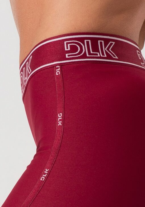 Short fitness feminino com elásticos no cós e na lateral activity dlk vinho - Image 4